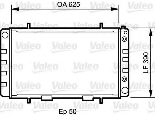 VALEO 735052 Radiator, engine cooling